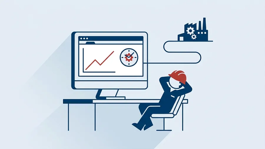 Illustration: watching live equipment hours from a browser