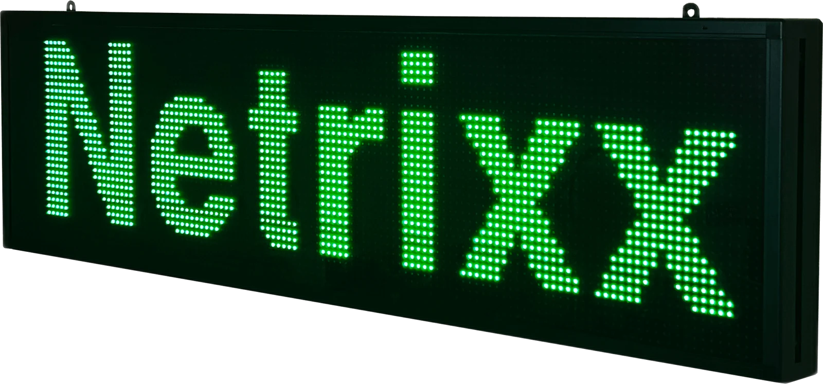 Custom long-format LED banner display