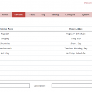 Netbell-Ultra 300 Schedules Page