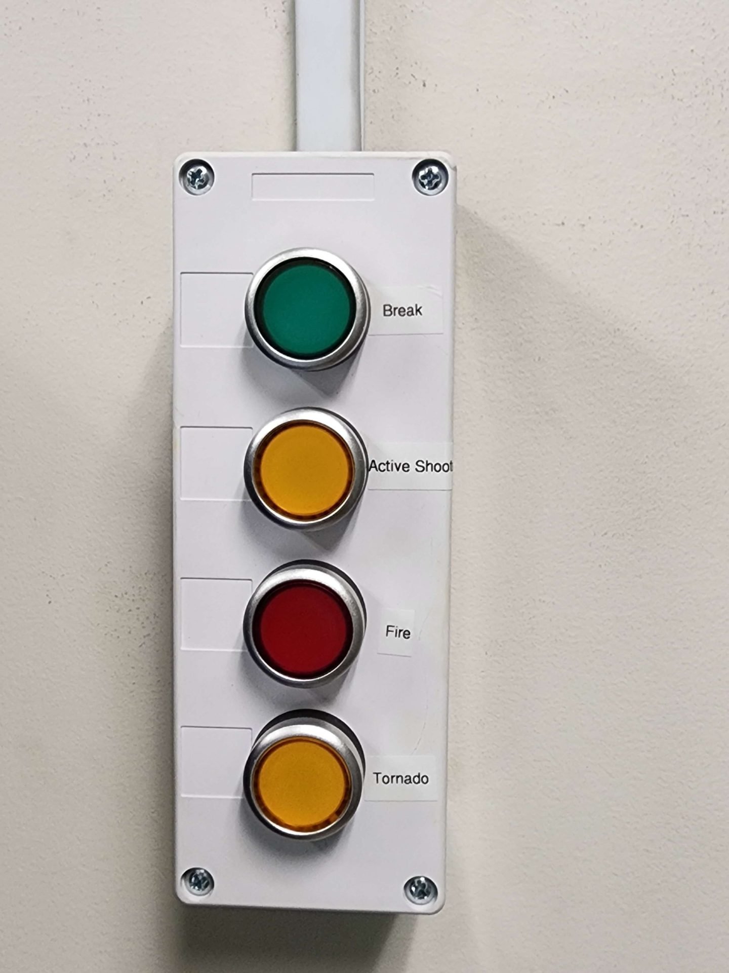 Netbell-NTG Multifunction Manual Activation Switch break time alarm system, employee mass notification