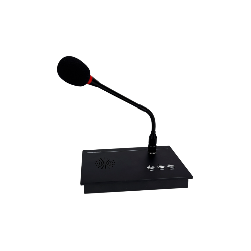 IP Call Station with Gooseneck Microphone - 3 Buttons