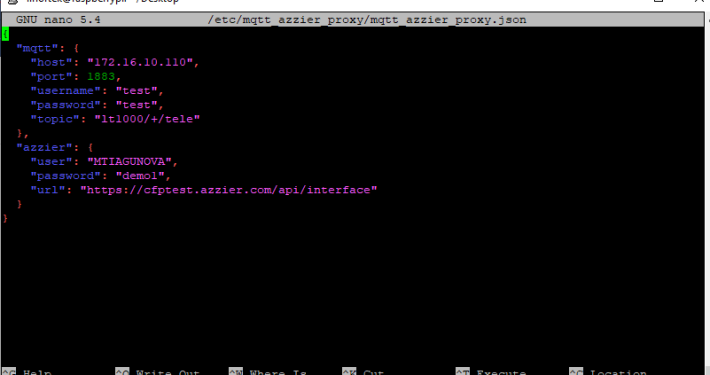 MQTT data