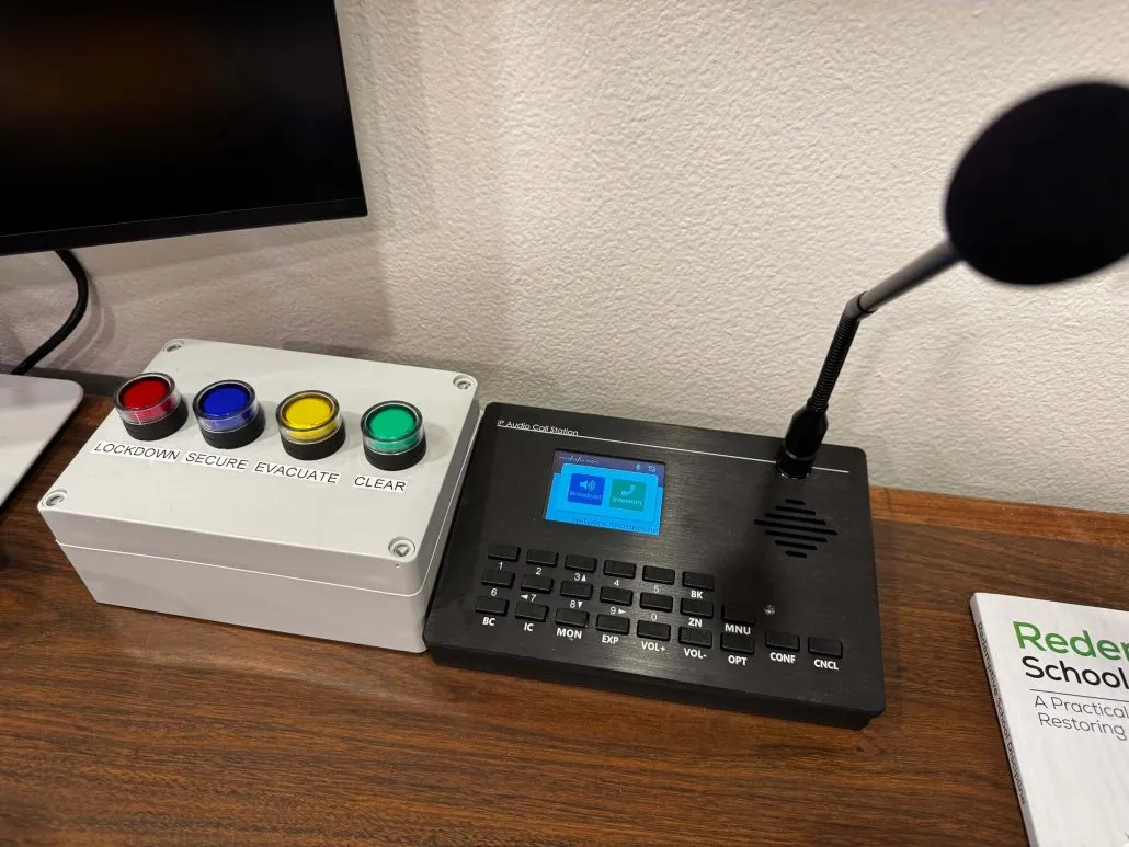 Emergency Push Button with IP Microphone School PA system